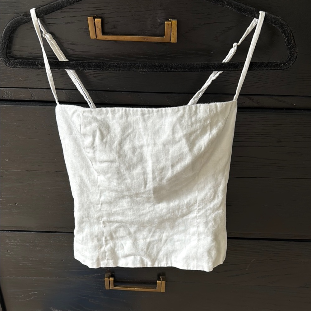 White Spaghetti Strap Top